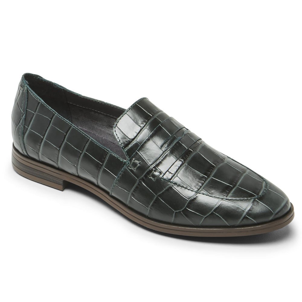 Rockport Loafers Dam Gröna - Perpetua Penny - TXJYG8742